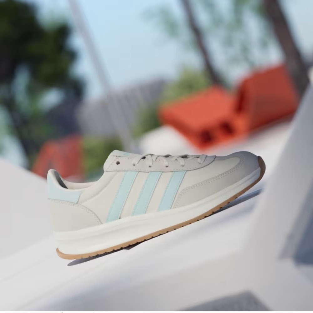 Adidas Women's Run 70’s 2.0 Semi Flash Aqua / Off White - Picture 2 of 10